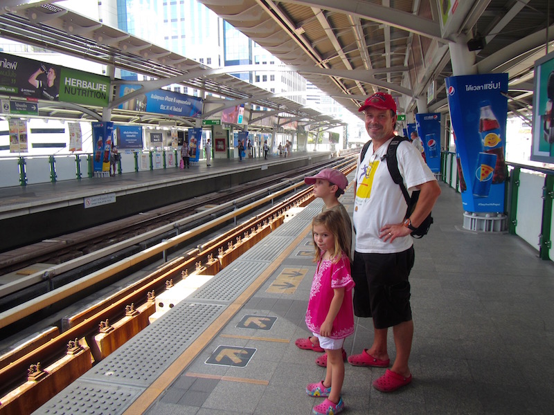 Waiting for the Skytrain