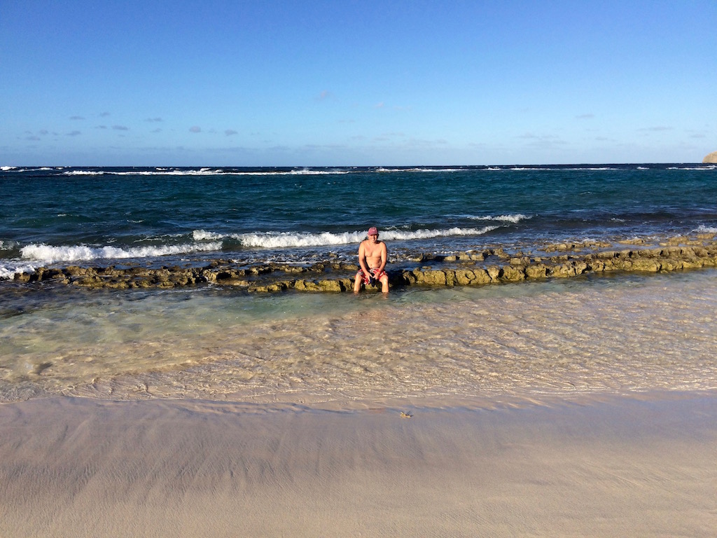 The "toddler" area of L'Anse à Gorde Beach